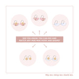 AZEZA POSSUM CEREMONY LAYERED SMALL MOON DROP EARRINGS