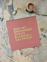 2026 Linen Planner & Calendar. Rose