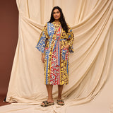 Thea Cotton Robe - Vermillion