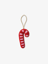 Candy Cane Pink Beaded Christmas Decoration