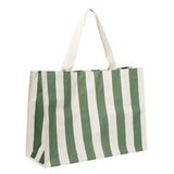 Carryall Beach Bag The Vacay Olive Stripe