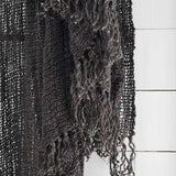 Rustica Linen Throw - Coal