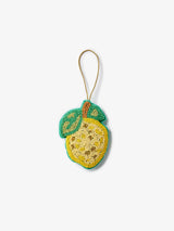 Lemon Yellow Beaded Christmas Decoration