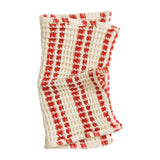 Lucien Waffle Face Washer - Scarlet