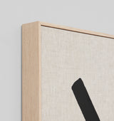 Sunday Black Framed Canvas