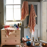 Lucien Waffle Towel - Scarlet Towel