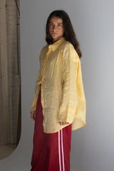 Linen Oversized Shirt - Golden Butter