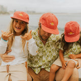 Rad Kid Pinch Front Cord Cap - Eco Red