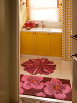 Jardin Pink Long Bath Mat