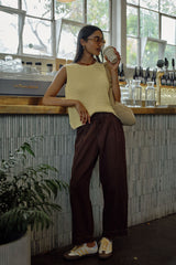 MARGOT MESH KNIT TANK - SUNNY YELLOW