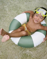 Mini Tube Pool Ring Olive Stripe