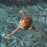 Kids Swim Vest Sammy the Seagull Mustard Stripe