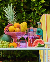 Lilac Colour Block Champagne Glass 2P Set