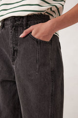 DARTED BARREL JEAN | FADED BLACK