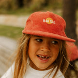 Rad Kid Pinch Front Cord Cap - Eco Red
