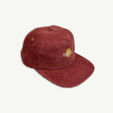 Rad Kid Pinch Front Cord Cap - Eco Red