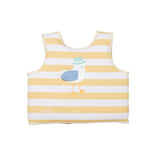 Kids Swim Vest Sammy the Seagull Mustard Stripe