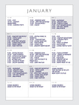 2026 Busy Big Box Wall Planner