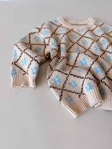 Cotton Knit Jumper | Bluebell