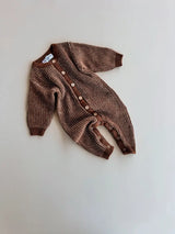 Chunky Full Romper| Chocolate