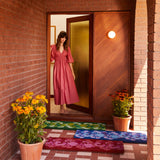 Pansy Pink Long Door Mat