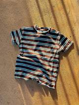 Rib Romper | Midnight Tide Stripe