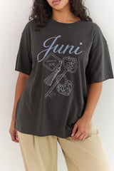 Lock Tee - Washed Black