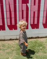 Rib Romper | Midnight Tide Stripe