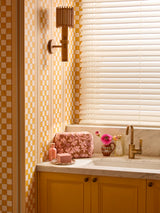 Violet Tan Large Toiletry Bag