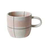 Blush & Grey Check Mug | Cat's Pyjamas