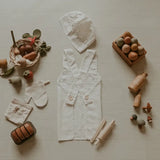 Little Chef's Hat and Apron set | Vanilla Linen