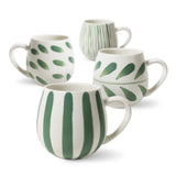 Hug Me Mugs 4pk - Olive Brush