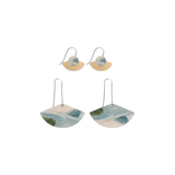 Kiasmin 2 Aura Duo Drop Fan Pack Earrings
