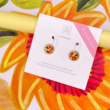 Kirsten Katz Sunflower Stacked Circle Hoop Earrings