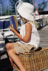 Flora Sun Hat - Blanc