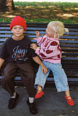 Hearts on Fire Tee - Washed Black