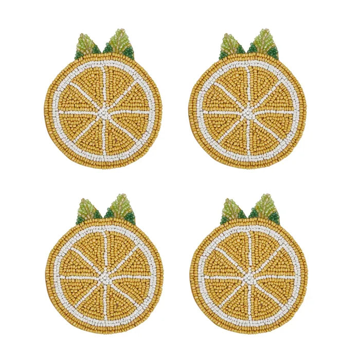 Limone Beaded Coasters