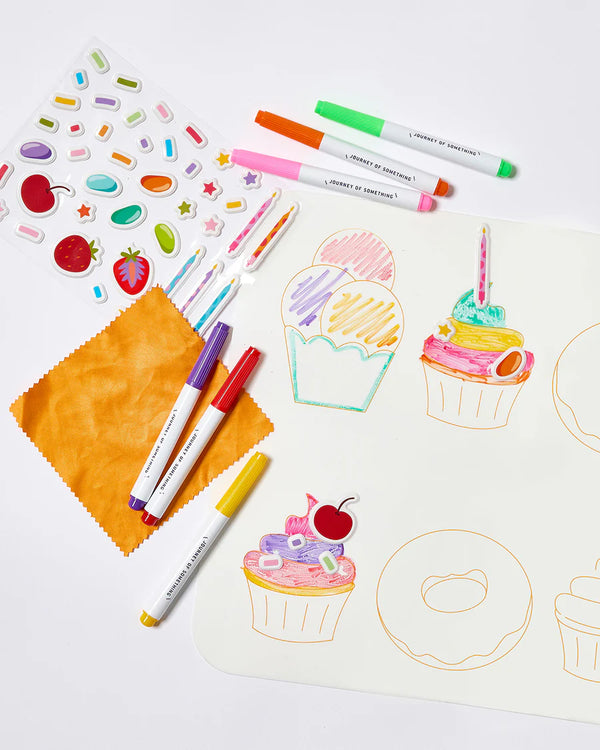 Wipeable Silicone Colouring Mat - Sweet As