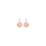 Kelsie Rose Power Pink Layered Circle Hoop Earrings