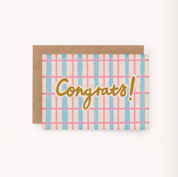 Congrats Pattern Mini Card