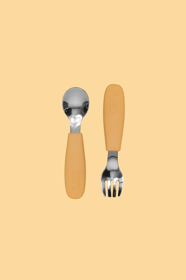 Silicone Cutlery Set | Tan