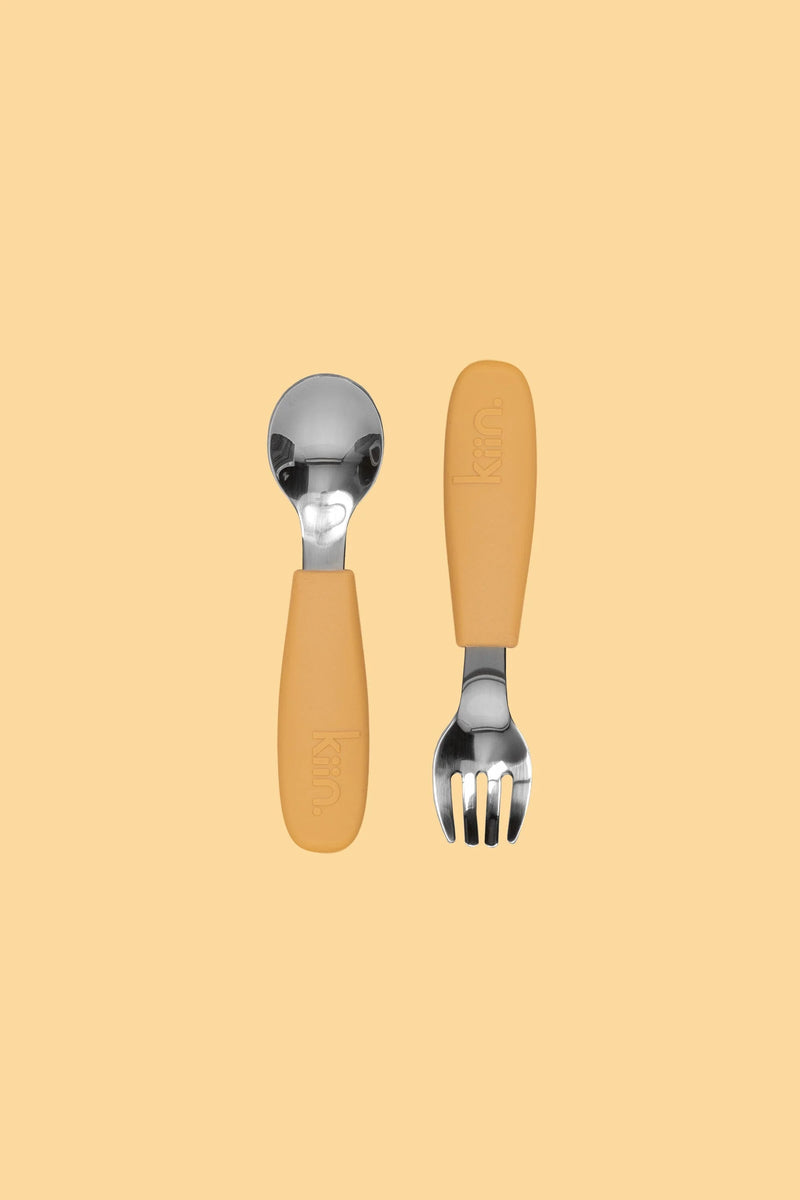 Silicone Cutlery Set | Tan