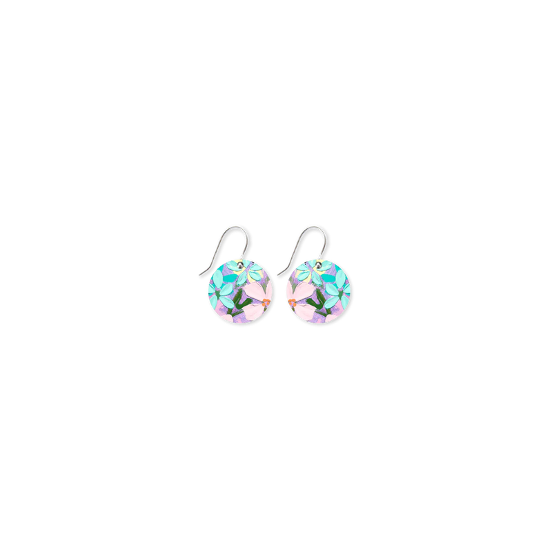Kelsie Rose Floating Florals Circle Drop Earrings