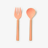 Enamel Peach Salad Servers