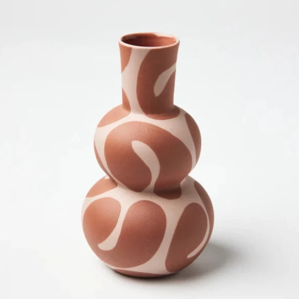 HAPPY VASE TERRACOTTA CURLS