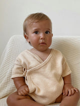 Summer Kimono Romper - Sand Fleck