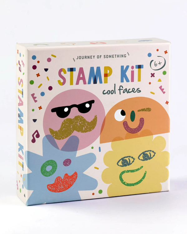 Wooden Stamp Kit - Cool Faces