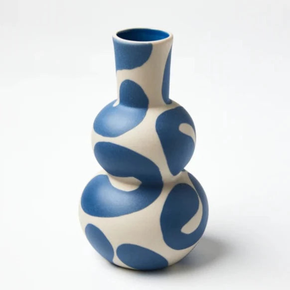 HAPPY VASE FRENCH BLUE CURLS