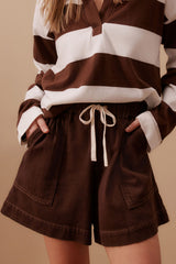 RELAXED EVERYDAY SHORT | CHOCOLATE
