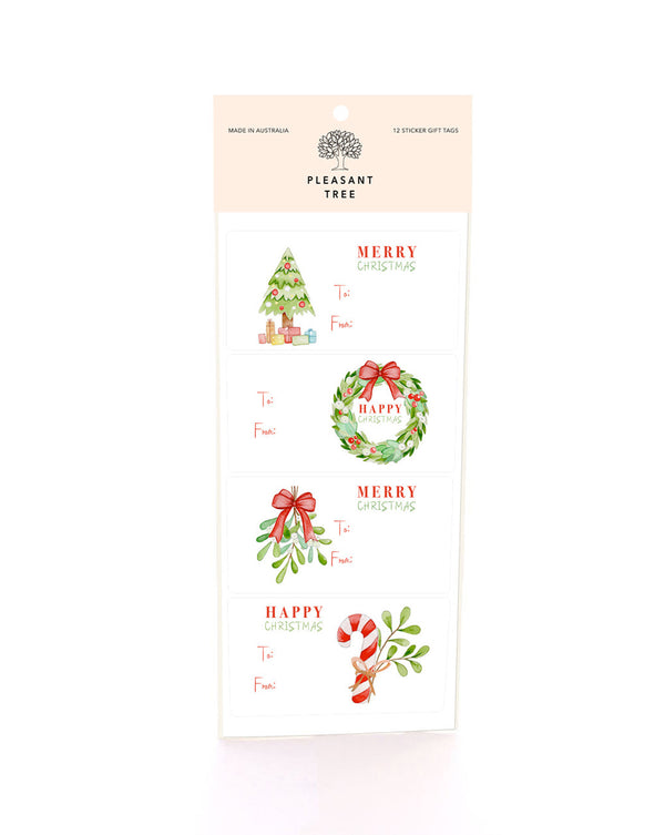 Mistletoe Christmas - Sticky Labels